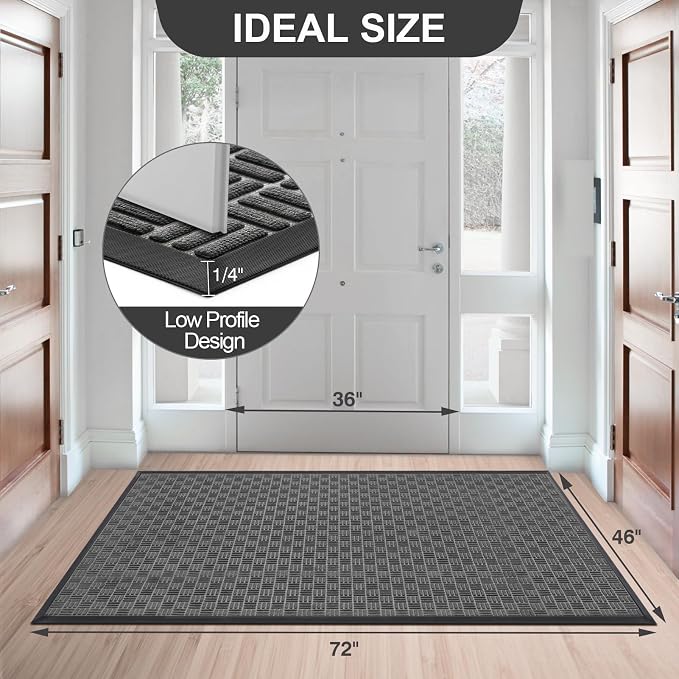 Mibao Front Door Mat, Heavy Duty Durable Welcome Mat - Image 2
