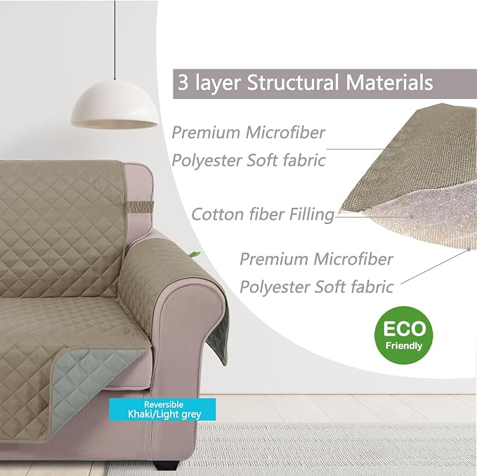 U-NICE HOME Reversible Sofa Cover Couch Cover - Image 5