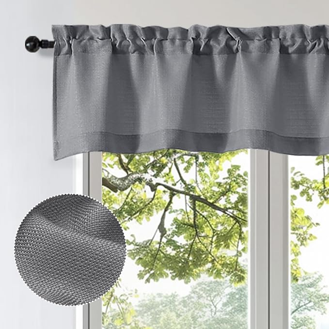 OWENIE Bob 1 PCS Dark Grey Valances - Image 2