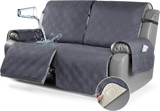TAOCOCO 100% Waterproof Oversized Loveseat Recliner Cover, Non Slip Split by TAOCOCO