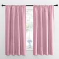 NICETOWN Kitchen Curtains, Short Blackout Drapes, Rouge Pink, Thermal Insulated by NICETOWN