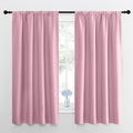 NICETOWN Kitchen Curtains, Short Blackout Drapes, Rouge Pink, 34 in x 45 in by NICETOWN