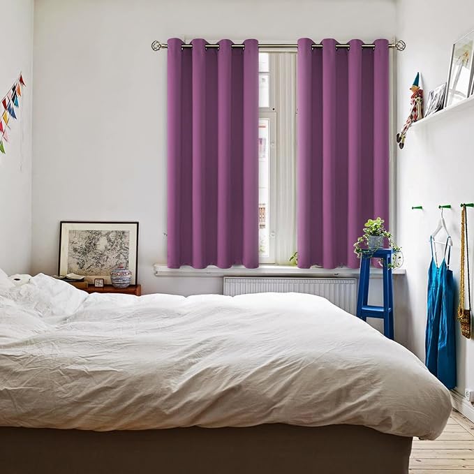 BGment Room Darkening Curtains 45 Inches Long - Image 2