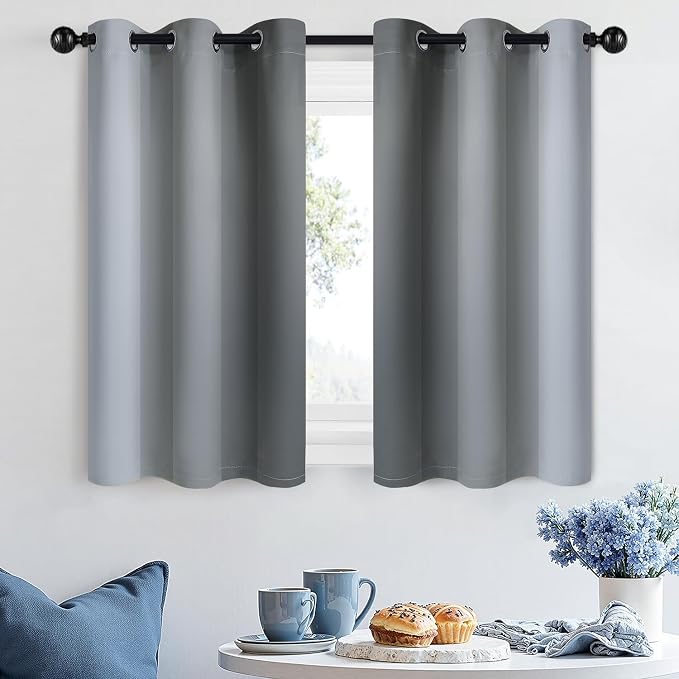 SimpleHome Ombre Room Darkening Curtains 36 inches Length - Image 2