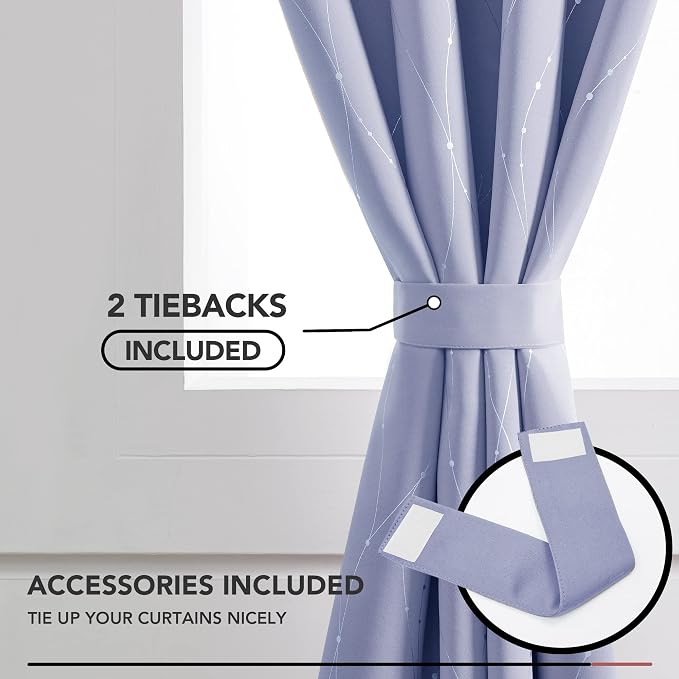 Deconovo Blackout Curtains, Thermal Insulated Soundproof Drapes - Image 4