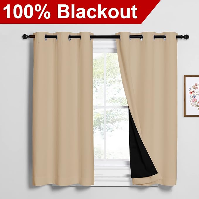 NICETOWN Cold Reducing Curtains, Bedroom Full Blackout Panels, Great Job - Image 2