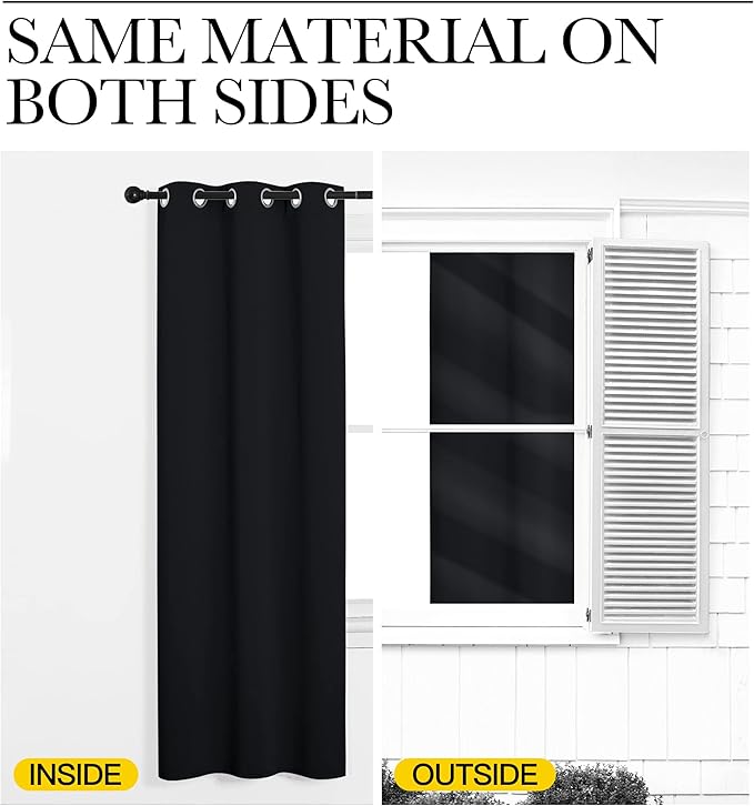 NICETOWN Cafe Blackout Curtains and Drapes - Image 6