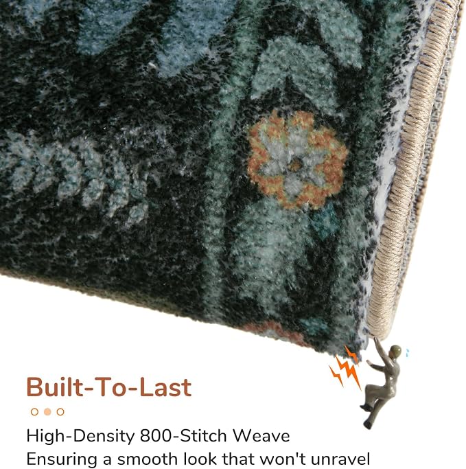 OPPODREAM Animal Soft Area Rugs 5x7, Washable Black Rug - Image 5