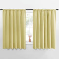NICETOWN Blackout Curtains for Bedroom, Paler Yellow, 1 Pair, 62 by 63-inch by NICETOWN