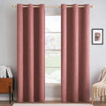 MIULEE 100% Blackout Linen Textured Curtains by MIULEE