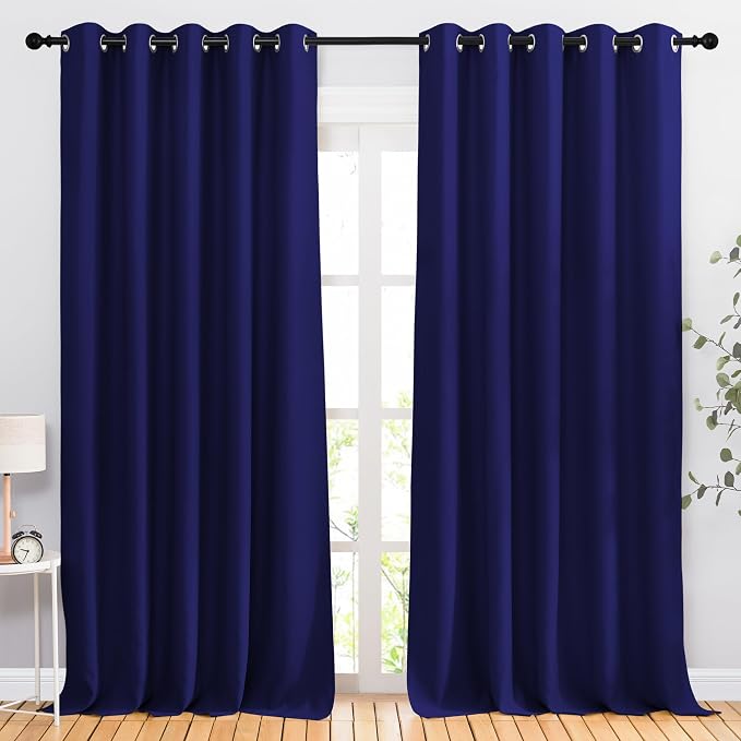 NICETOWN Blackout Room Divider Curtains 118 inches Long 2 Panels, Grommet by NICETOWN