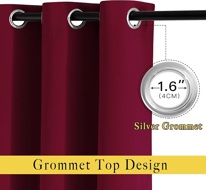 NICETOWN 84 inches Bedroom Curtains Panels - Image 2