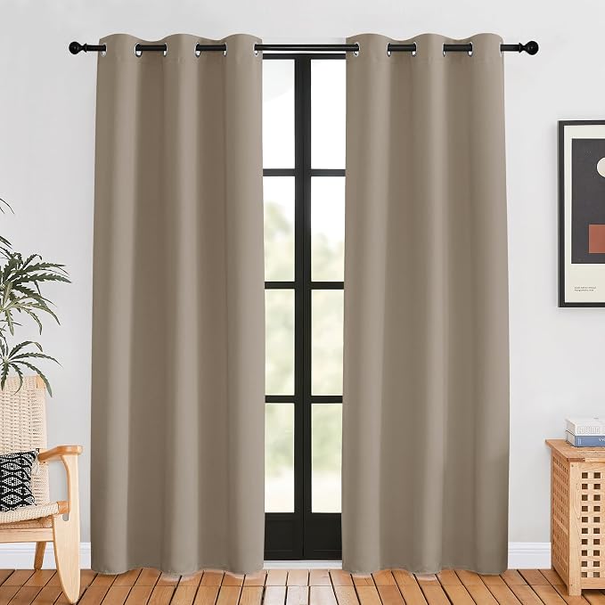 NICETOWN Blackout Curtains for Bedroom, 42 W by 80 L, Thermal Insulated by NICETOWN