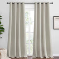 NICETOWN Natural Room Darkening Curtains 90" Long by NICETOWN