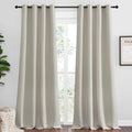 NICETOWN Natural Room Darkening Curtains 102" Long by NICETOWN