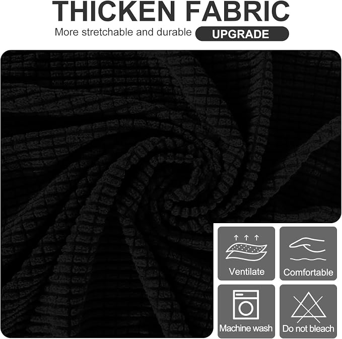 U-NICE HOME Stretch Futon Cover Armless Bed Slipcover - Image 5