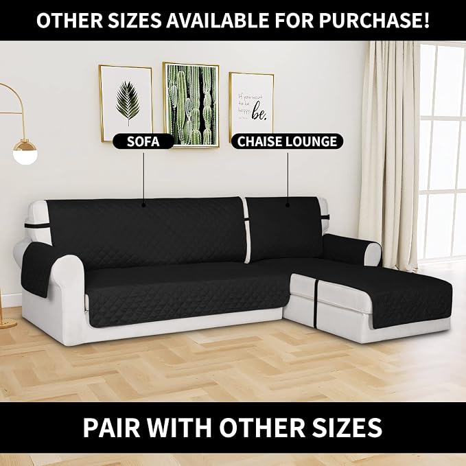 Easy-Going Reversible Chaise Lounge Couch Cover Water Resistant Sofa Cover - Image 2