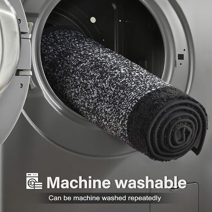 Bathroom Rugs 30x20 Non Slip Washable, Dark Blue Bath Mat - Image 9