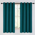 NICETOWN Faux Silk Teal Curtains & Drapes by NICETOWN