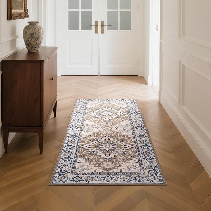 Lofus 2x5 Runner Rug for Hallways, Washable Kitchen Rugs, Non-Slip Rugs for - Image 2