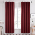 Deconovo Blackout Curtains, Thermal Insulated, W42 x L84 2 Panels, Back Tab by Deconovo