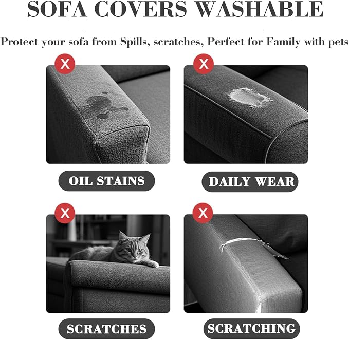 2Pcs Couch Arm Covers, Armrest Cover - Image 3