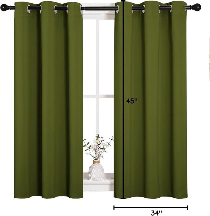 NICETOWN Christmas Bedroom Curtain Panels Blackout Draperies, Holiday Christmas - Image 9