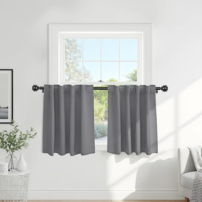 PONY DANCE Short Curtains Half Window Curtains by PONYDANCE