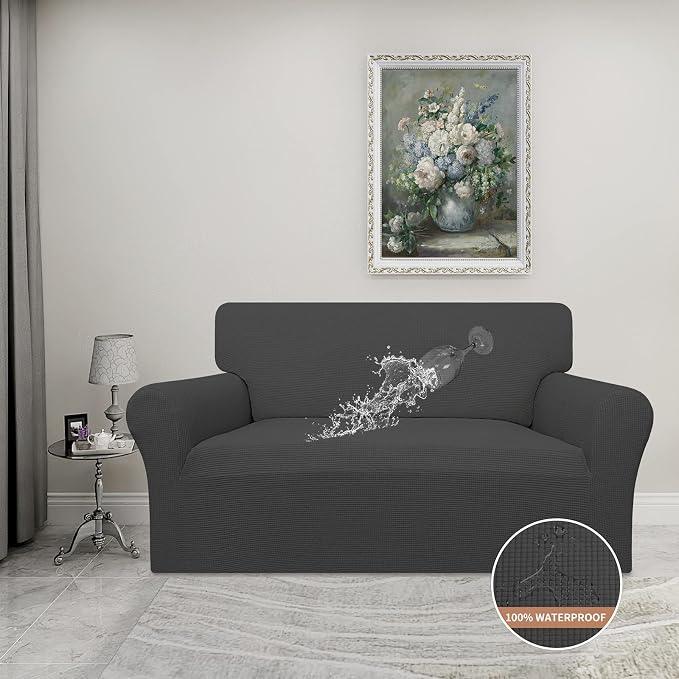 Easy-Going 100% Waterproof Oversized Loveseat Couch Cover, Dual Waterproof Sofa - Image 2