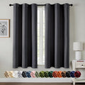 MIULEE Dark Grey Blackout Curtains by MIULEE