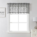 Lecloud Leia Charcoal Grey Sheer Valances by Lecloud