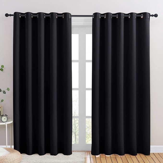 NICETOWN Blackout Draperies Window Curtain Panels, Autumn/Winter Thermal by NICETOWN