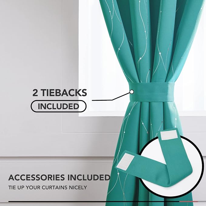 Deconovo Blackout Curtains, Thermal Insulated Soundproof Grommet Drapes - Image 4