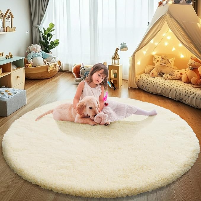 yulidayang Fluffy Round Area Rugs - Image 2