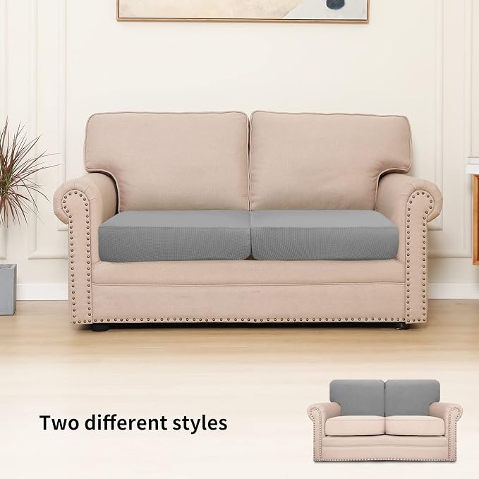 Easy-Going Stretch Individual Loveseat Couch Cushion Cover Sofa Cushion - Image 2