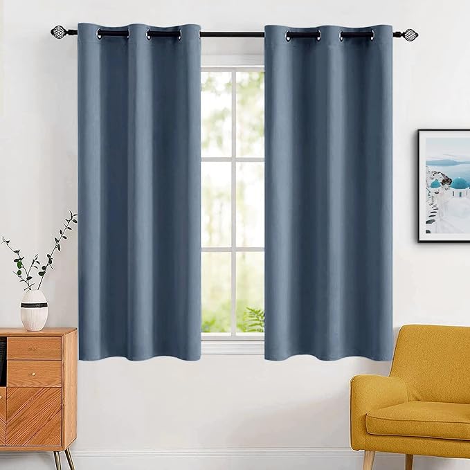 MIULEE Blackout Room Darkening Curtains Thermal Insulated Drapes Solid Window by MIULEE