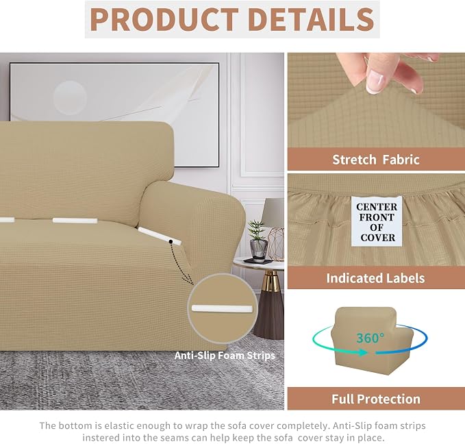 Easy-Going 100% Waterproof Chair Couch Cover, Dual Waterproof Sofa Cover - Image 4