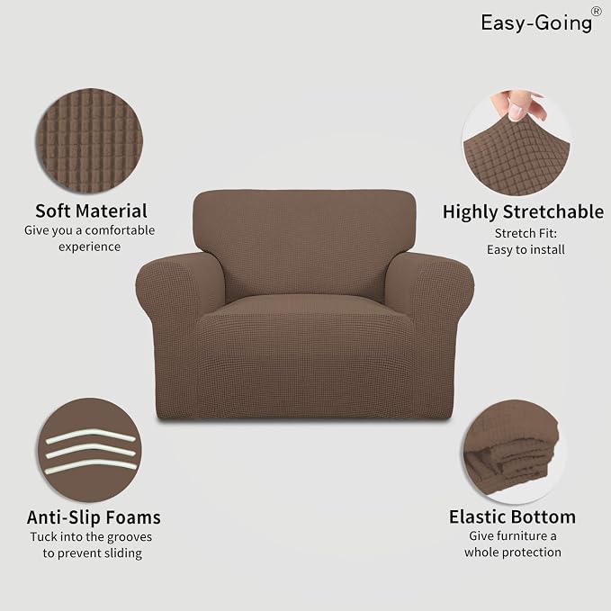 Easy-Going Stretch Oversized Chair Sofa Slipcover 1-Piece Couch Sofa Cover - Image 3