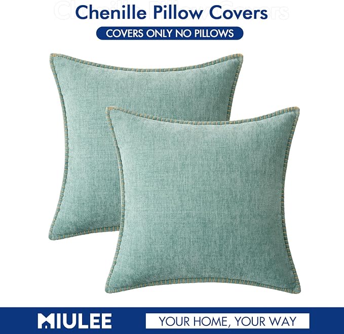 MIULEE Pack of 2 Couch Throw Pillow Covers Farmhouse Decorative Pillow Covers - Image 6