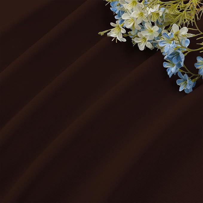 CUCRAF Chocolate Blackout Curtains Customize, Rod Pocket Room Darkening Curtain - Image 7