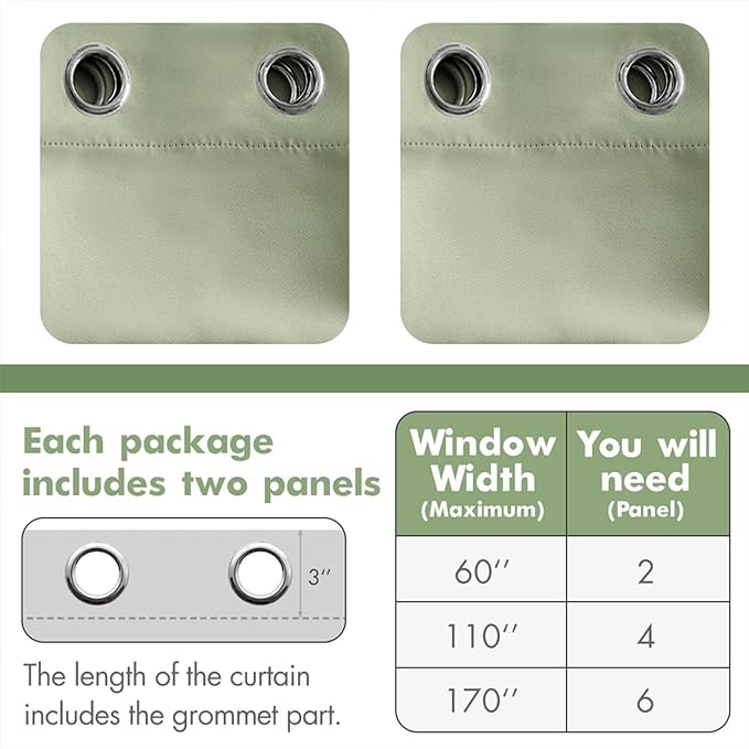 MIULEE Blackout Curtains 96 Inches Long - Image 6