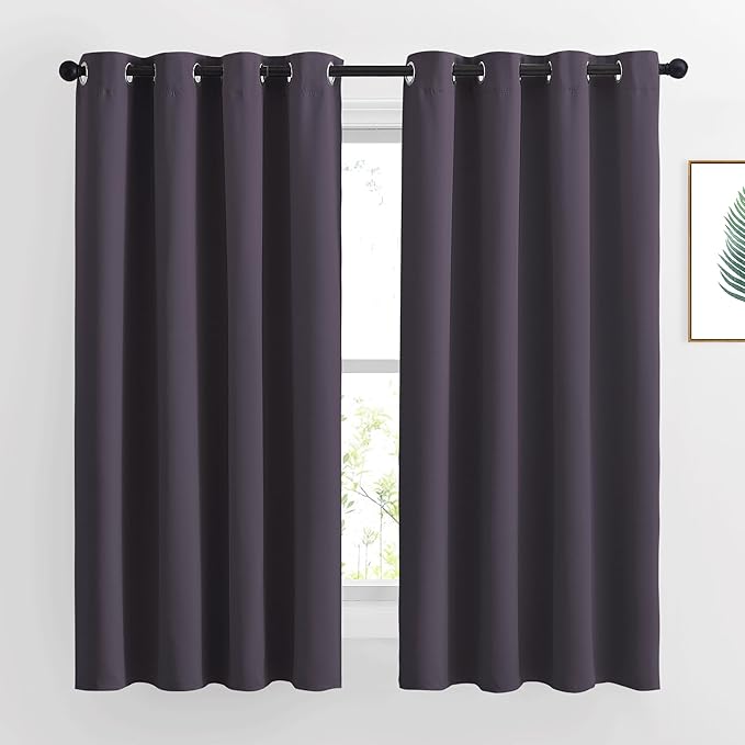 NICETOWN Blackout Curtains for Bedroom, Grommet Solid Thermal Drapes Light by NICETOWN
