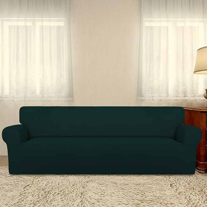 PureFit Super Stretch 4 Seater Sofa Slipcover – Spandex Non Slip Soft Couch - Image 2