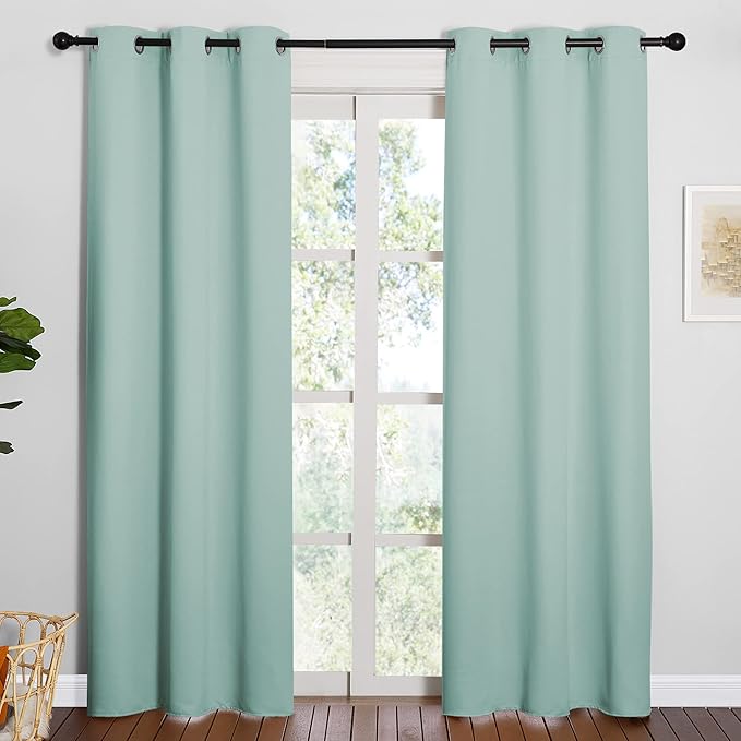 NICETOWN Thermal Insulated Solid Grommet Blackout Curtains/Drape by NICETOWN