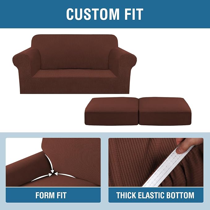 H.VERSAILTEX 3 Piece Stretch Sofa Covers - Image 4