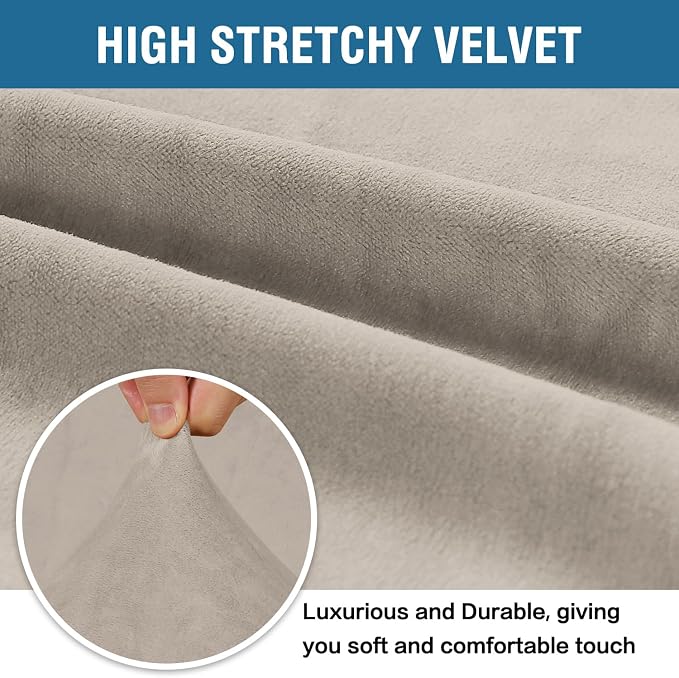 H.VERSAILTEX Stretch Velvet Sofa Covers - Image 3