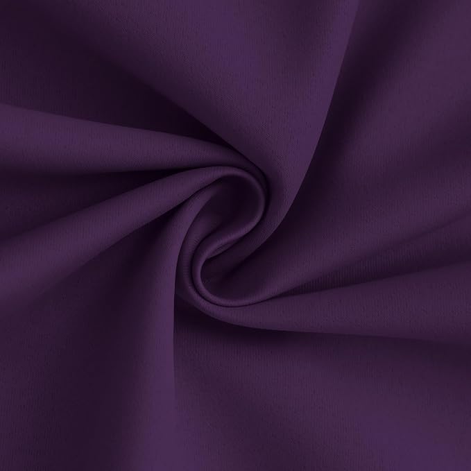 Yakamok 100% Blackout Curtain Panels 63 inches Cold and Light Blocking Drapes - Image 3
