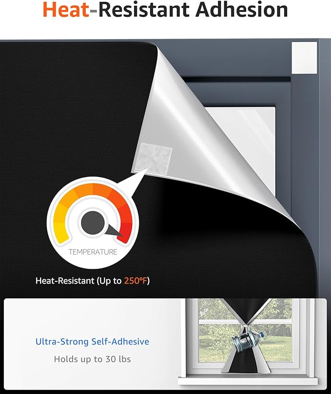 Blackout Curtains for Bedroom Portable 63"x60" Blackout Shades | 100% Black Out - Image 3