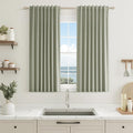 Sage Green 100% Blackout Curtains 45 Inch Length 2 Panels Set by Guken