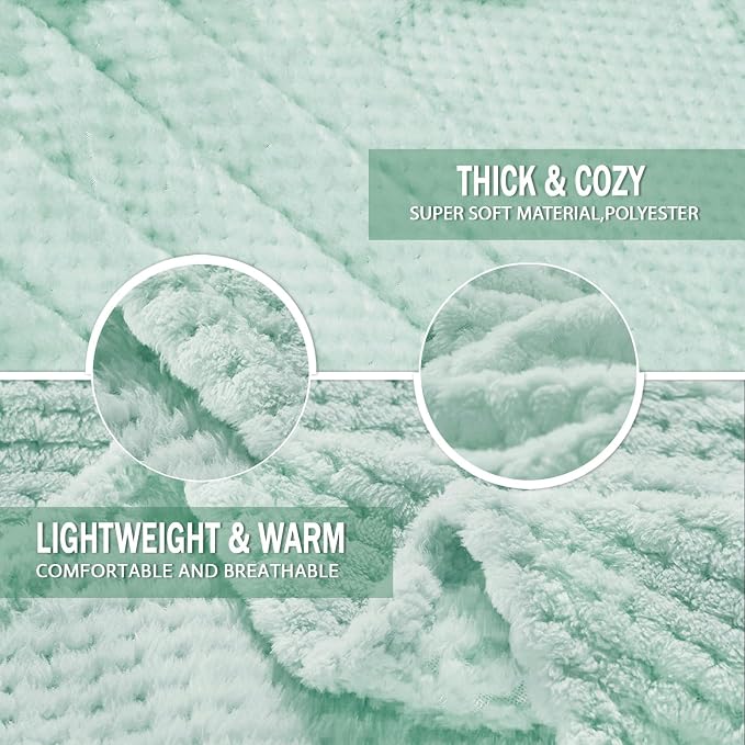 Exclusivo Mezcla Fleece Bed Blanket Twin Size, Super Soft and Warm Blankets - Image 5